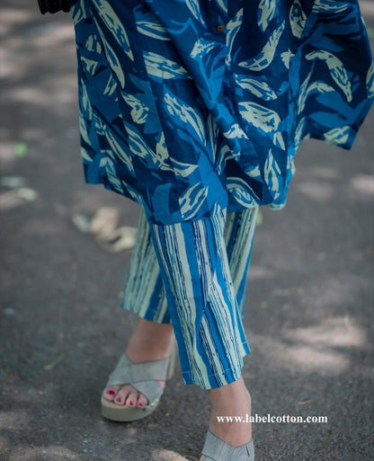 🌧️✨ Premium Indigo Handblock Printed Cotton Co-Ord Set | Stylish Monsoon Essential | Free Shipping! 👸💙