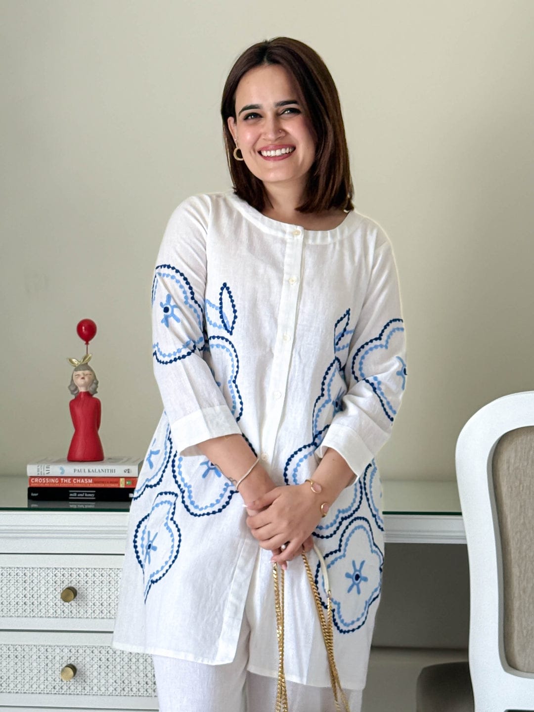 🌞 NEW DESIGN LAUNCH | Power Pause Cotton Co-Ord Set | Summer Essential with Aari Thread Work | Free Shipping! 👗✨