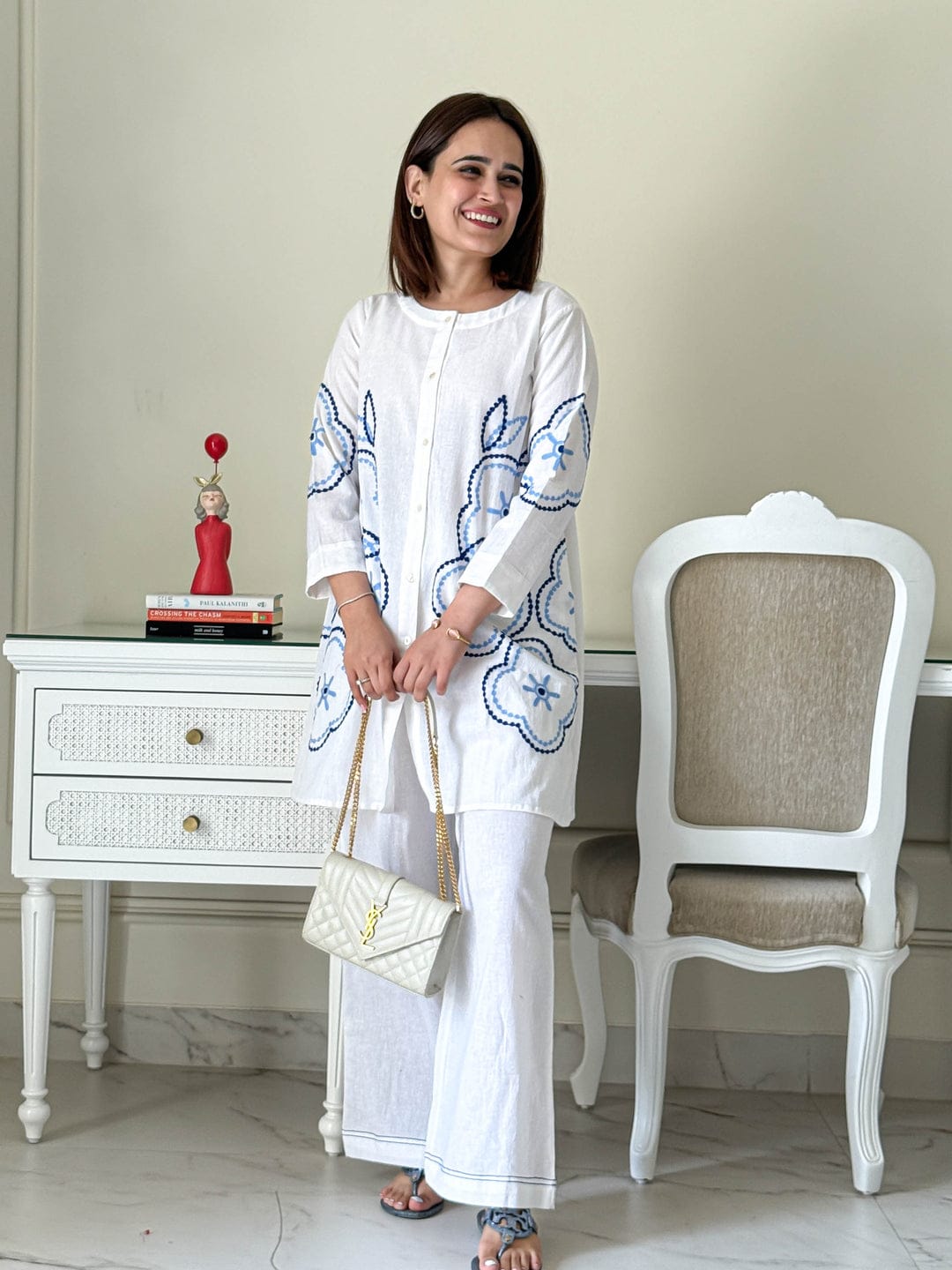 🌞 NEW DESIGN LAUNCH | Power Pause Cotton Co-Ord Set | Summer Essential with Aari Thread Work | Free Shipping! 👗✨